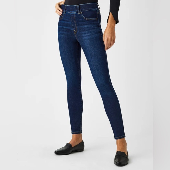 Spanx Spanxshape Everywear High Rise Skinny Jeans in Midnight Size Large Denim